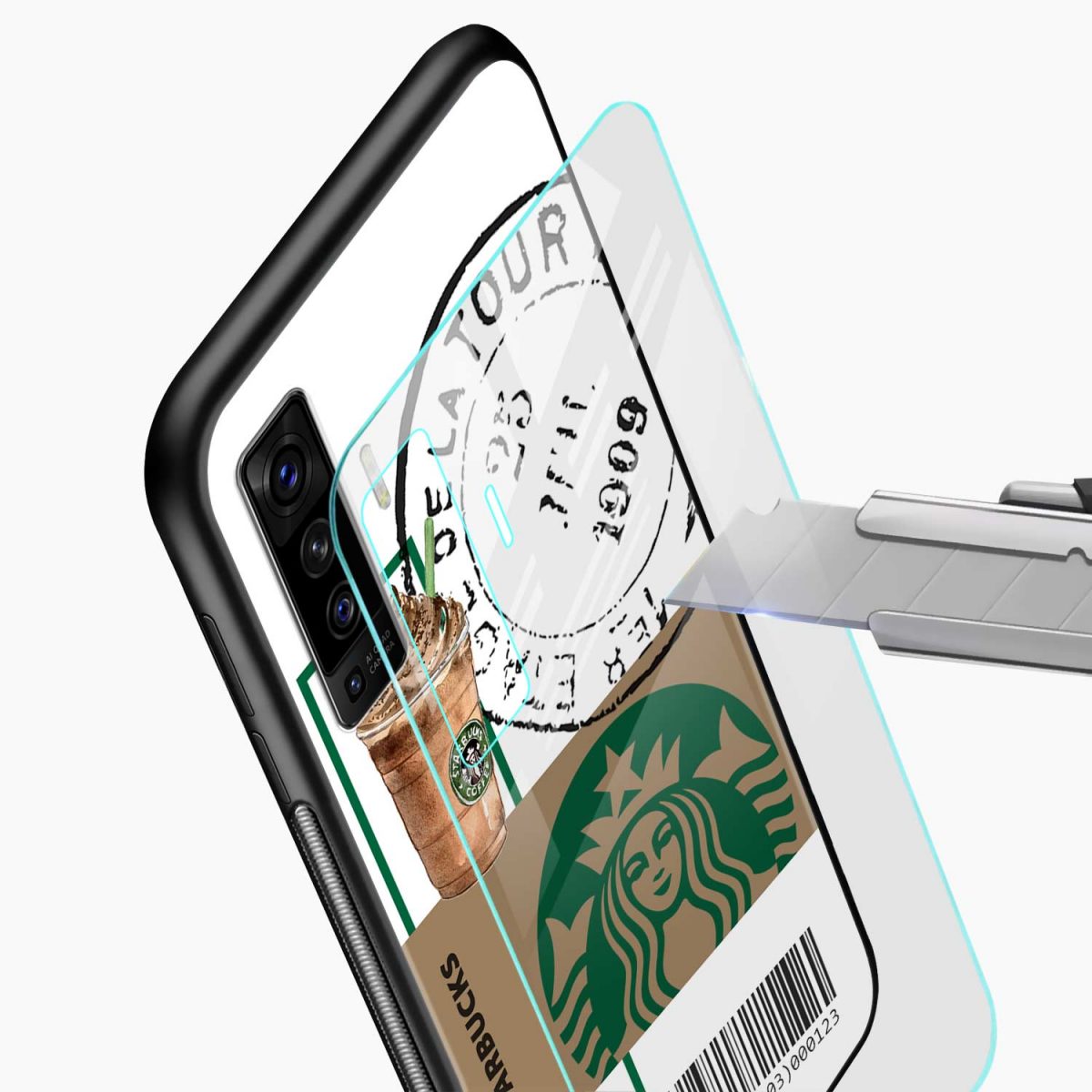 starbucks vivo x50 back cover glass view