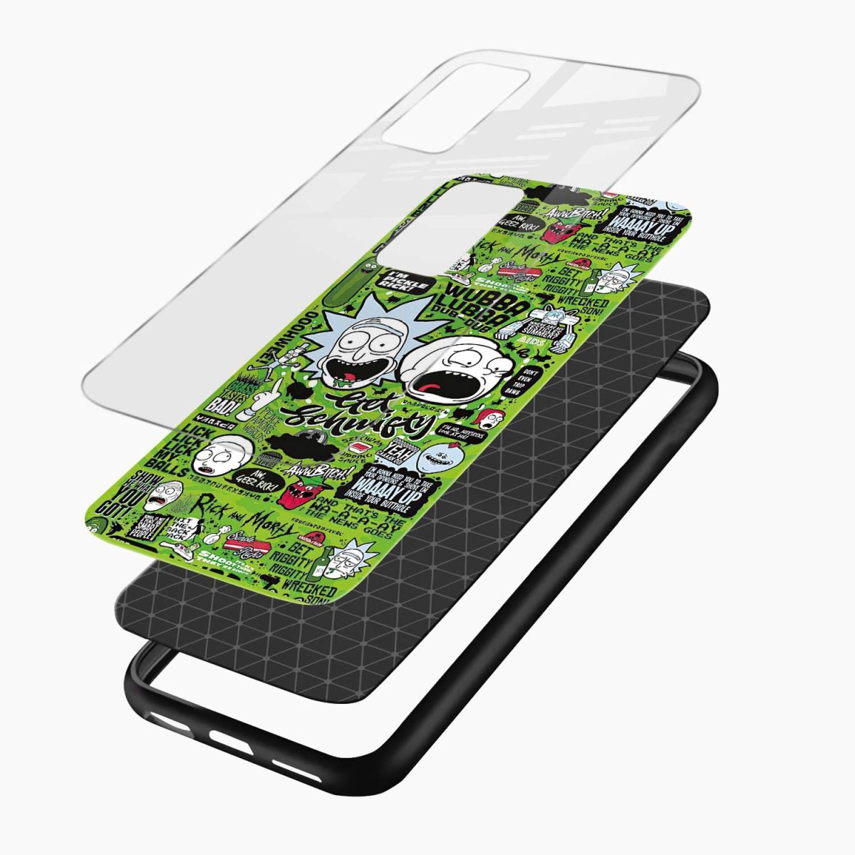 rick and morty vivo y21t back cover layers view